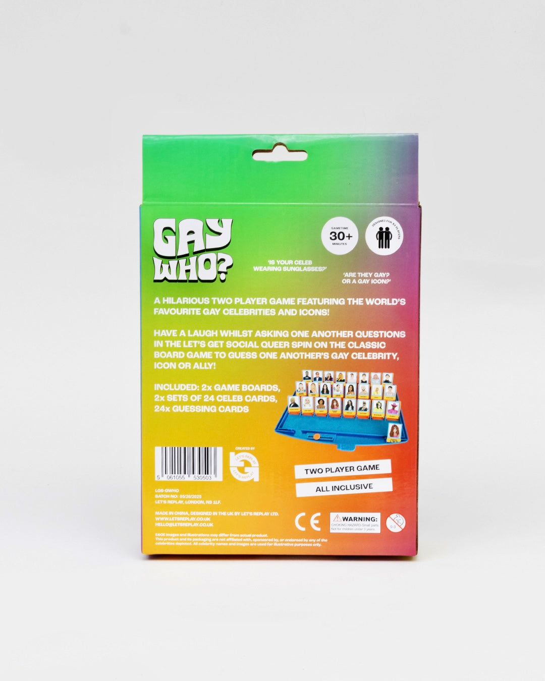 Gay Who | Fun Social Party Game | 2 Player party game and gift idea