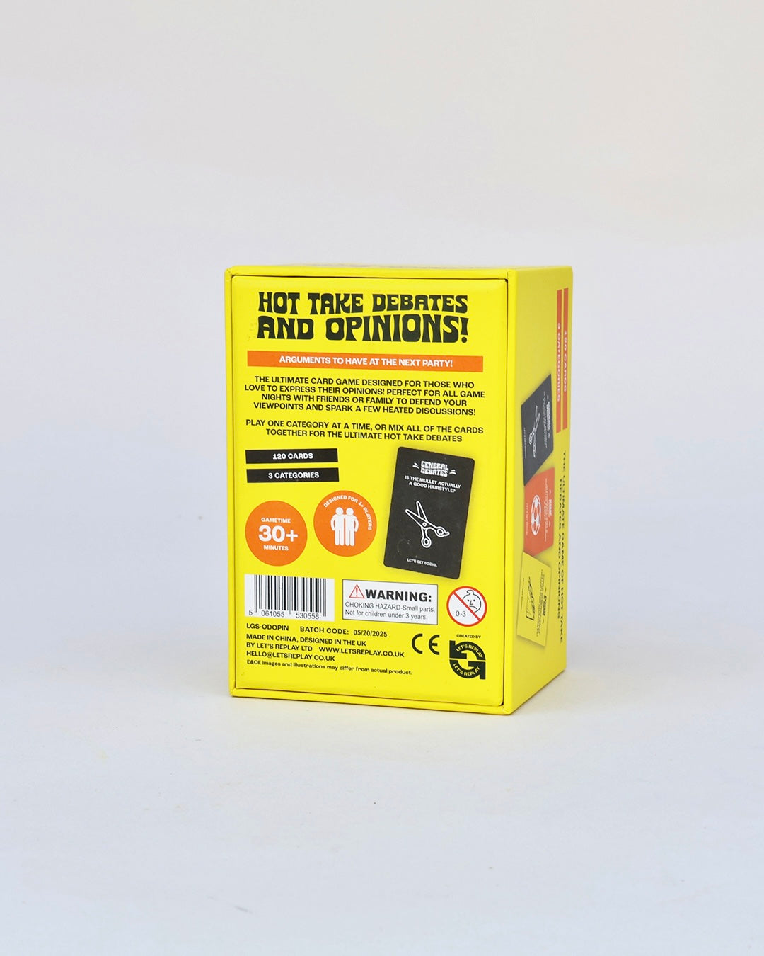 Out Debated Opinions Card Game | Debate with your Friends and Family | 120 Cards