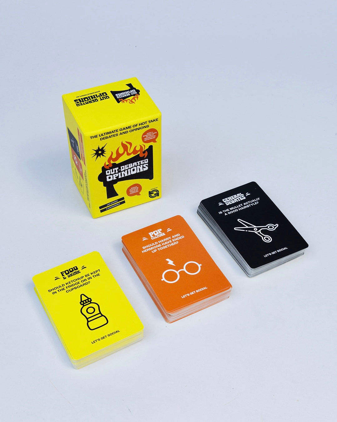Out Debated Opinions Card Game | Debate with your Friends and Family | 120 Cards