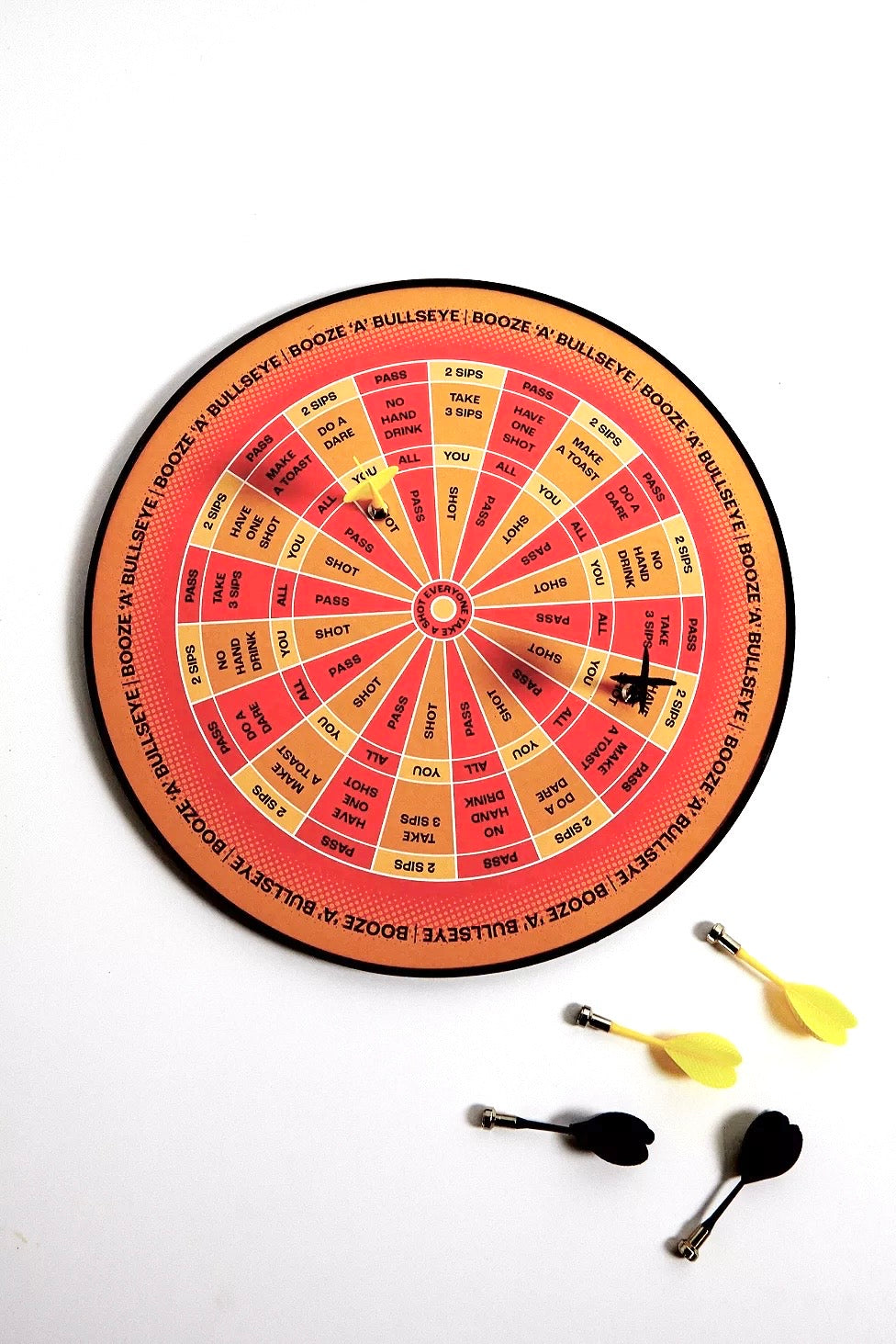 Drinking Dartboard 'Booze 'A' Bullseye' | Drinking Game | Party Game gift Idea for Darts Lovers