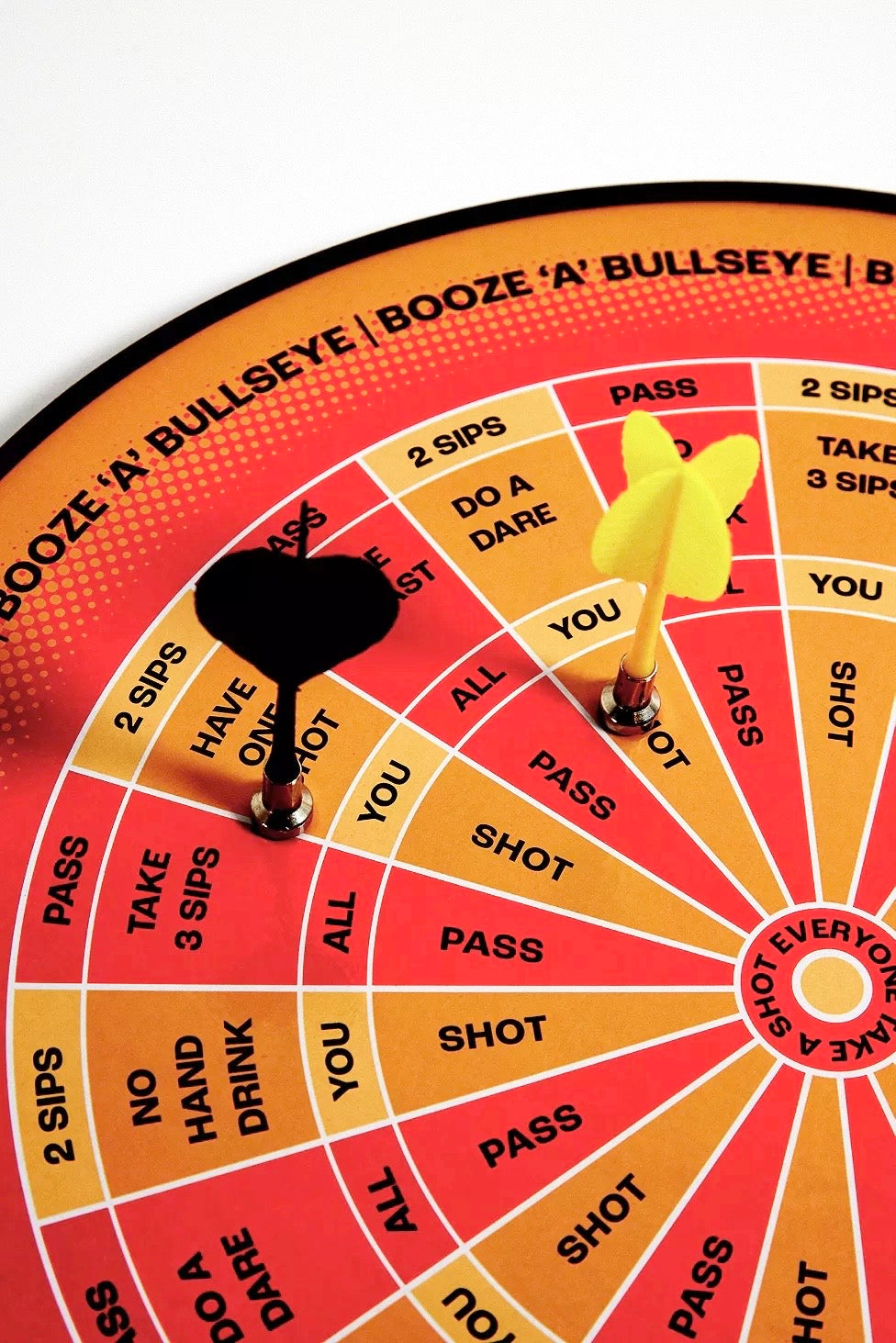Drinking Dartboard 'Booze 'A' Bullseye' | Drinking Game | Party Game gift Idea for Darts Lovers