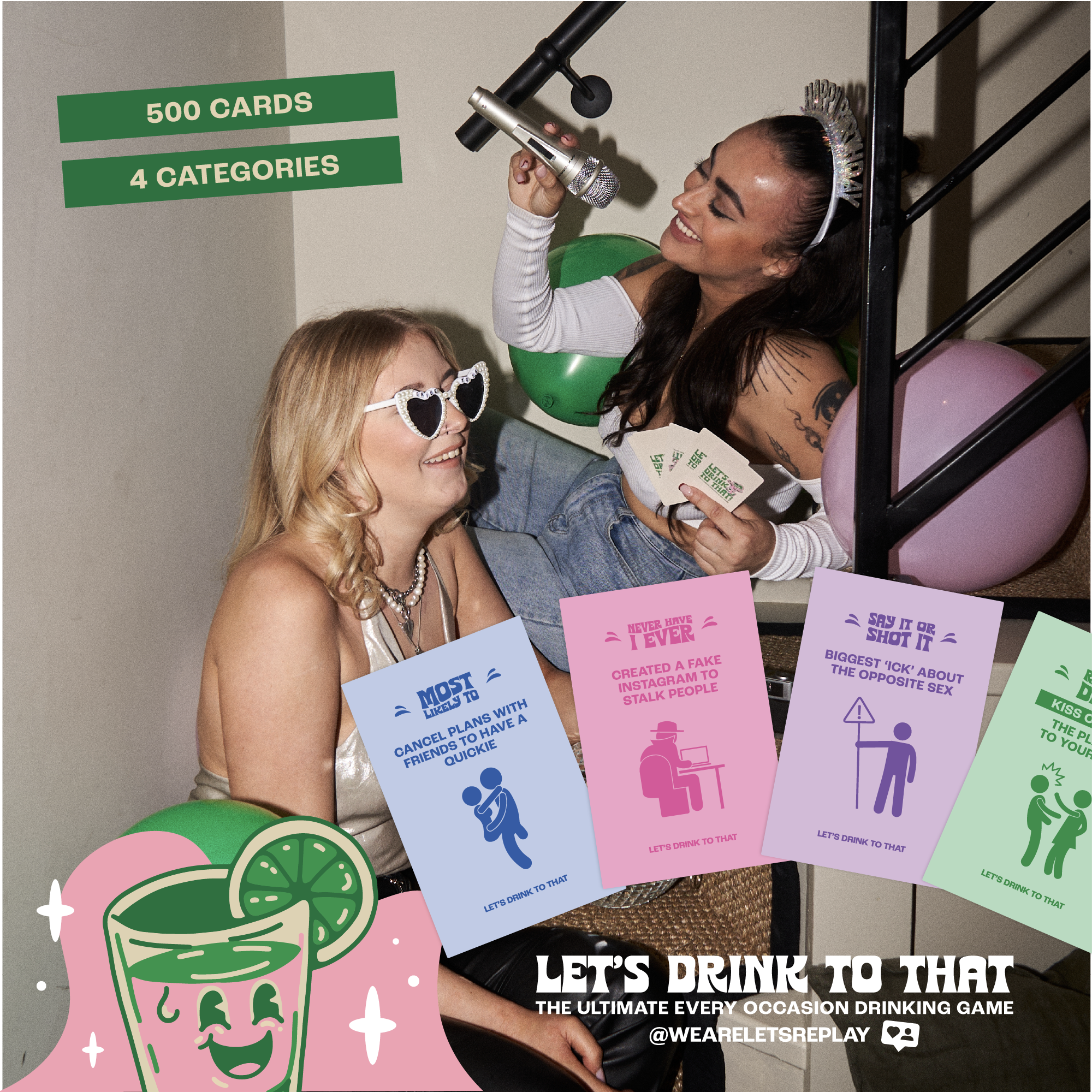 Let's Drink To That - 500 Card Drinking Game