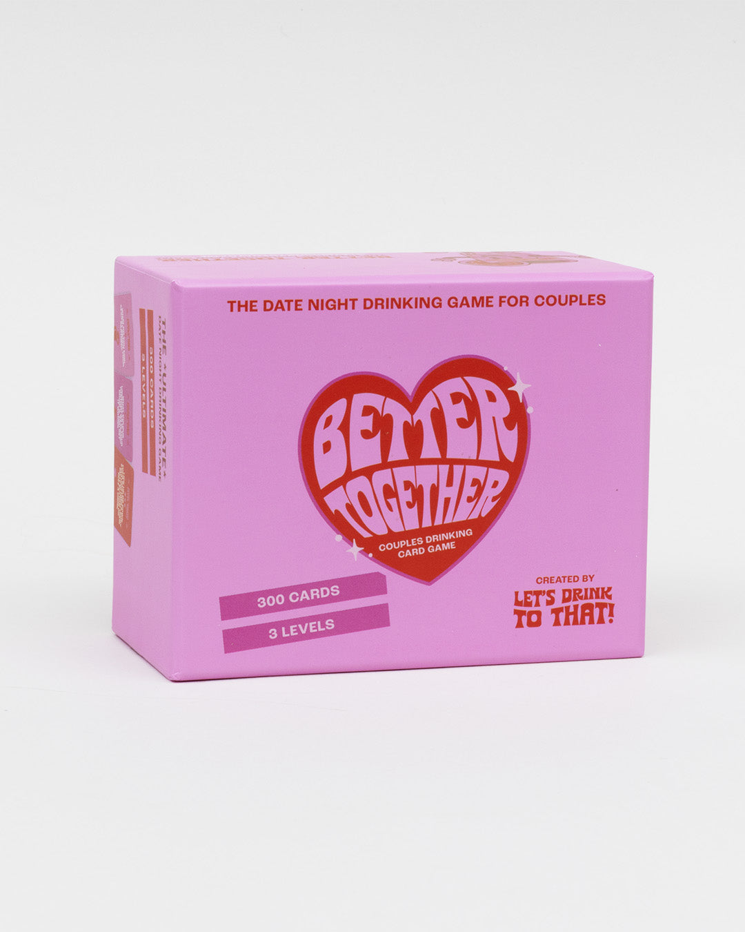 Better Together | Couples Date Night Card Game | 300 Fun, Flirty & Spicy Cards in 3 Intimacy Levels