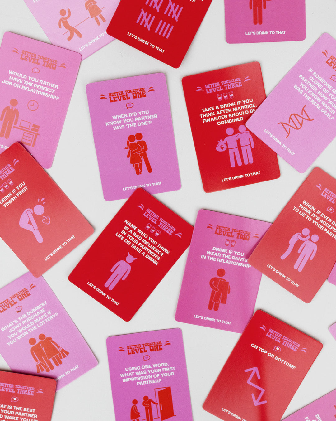 Better Together | Couples Date Night Card Game | 300 Fun, Flirty & Spicy Cards in 3 Intimacy Levels
