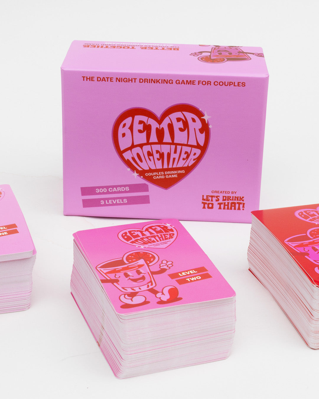Better Together | Couples Date Night Card Game | 300 Fun, Flirty & Spicy Cards in 3 Intimacy Levels