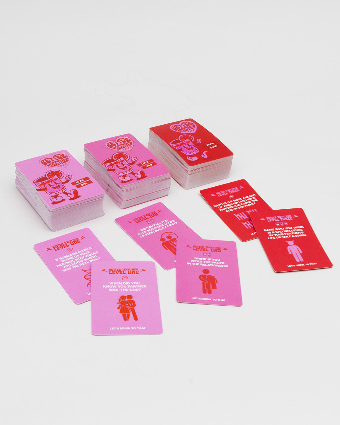 Better Together | Couples Date Night Card Game | 300 Fun, Flirty & Spicy Cards in 3 Intimacy Levels