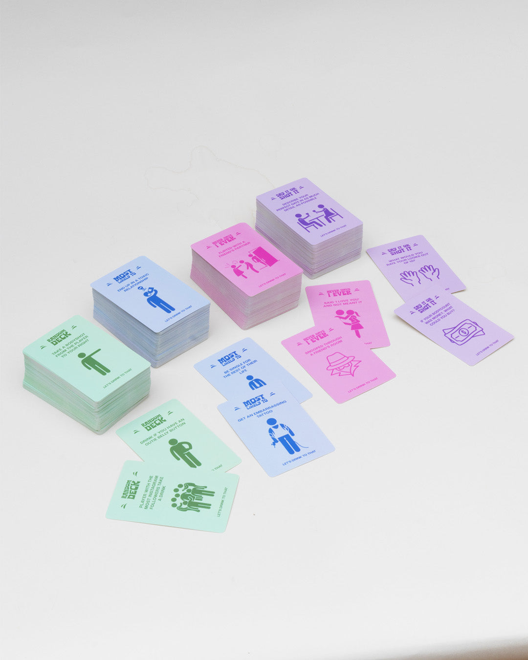 Let's Drink To That - 500 Card Drinking Game | 4 Games in one | Uni Nights and Pre Drinks | Includes Never Have I Ever, Say It Or Shot It, Most Likely To and more!